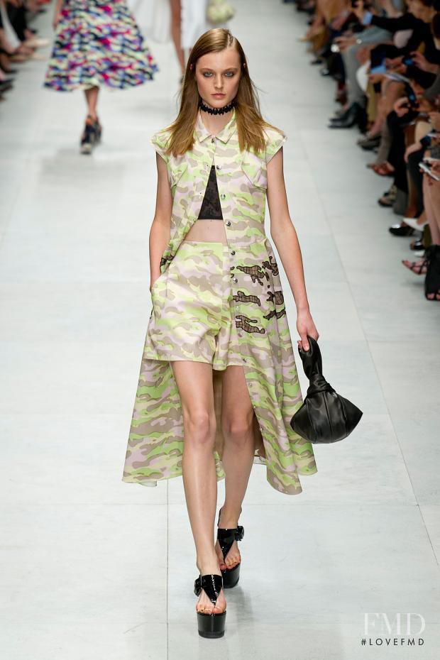 Lieve Dannau featured in  the Carven fashion show for Spring/Summer 2014