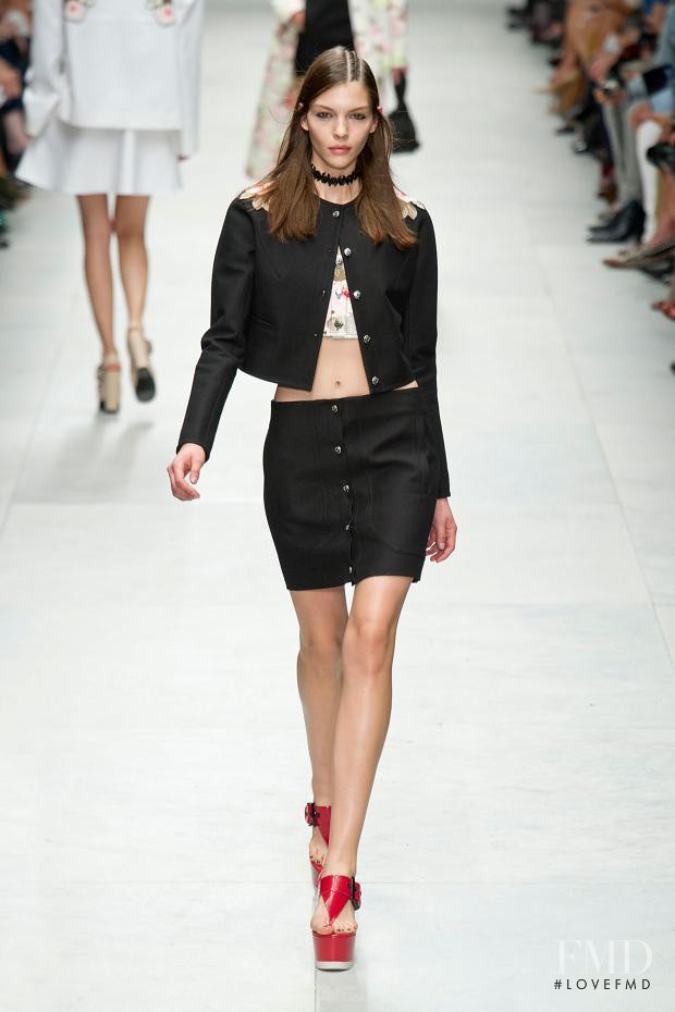 Kate Bogucharskaia featured in  the Carven fashion show for Spring/Summer 2014
