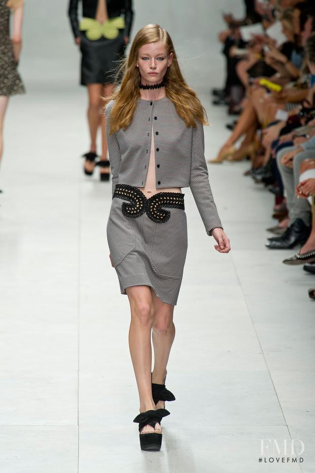 Hollie May Saker featured in  the Carven fashion show for Spring/Summer 2014