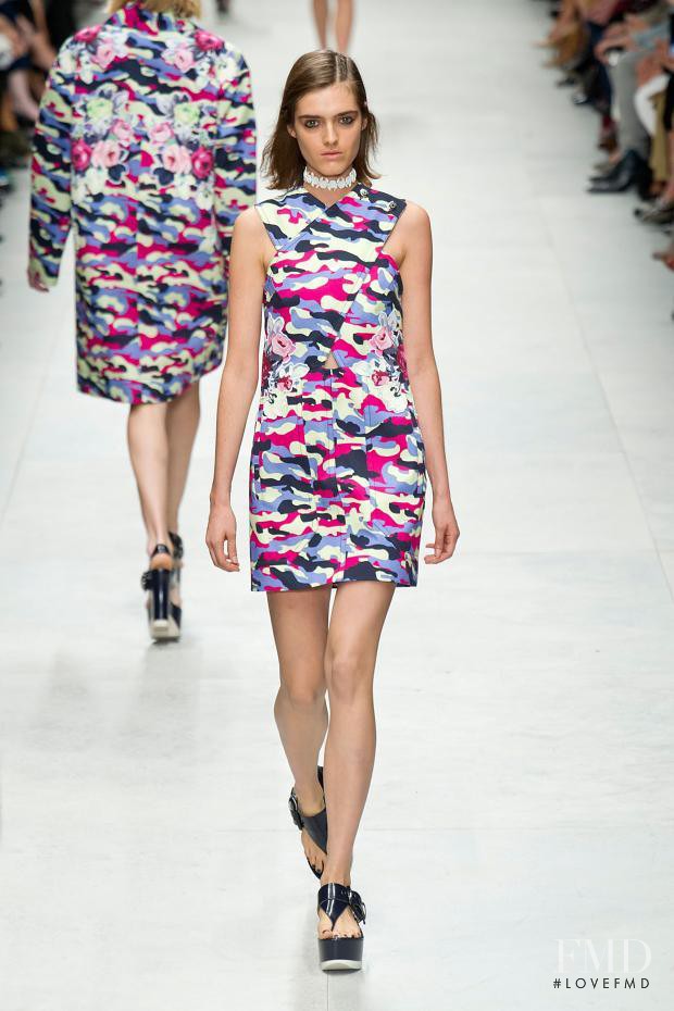 Anouk Hagemeijer featured in  the Carven fashion show for Spring/Summer 2014