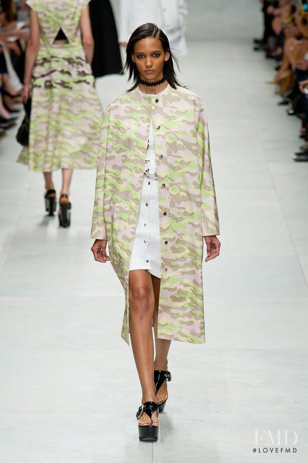 Cora Emmanuel featured in  the Carven fashion show for Spring/Summer 2014