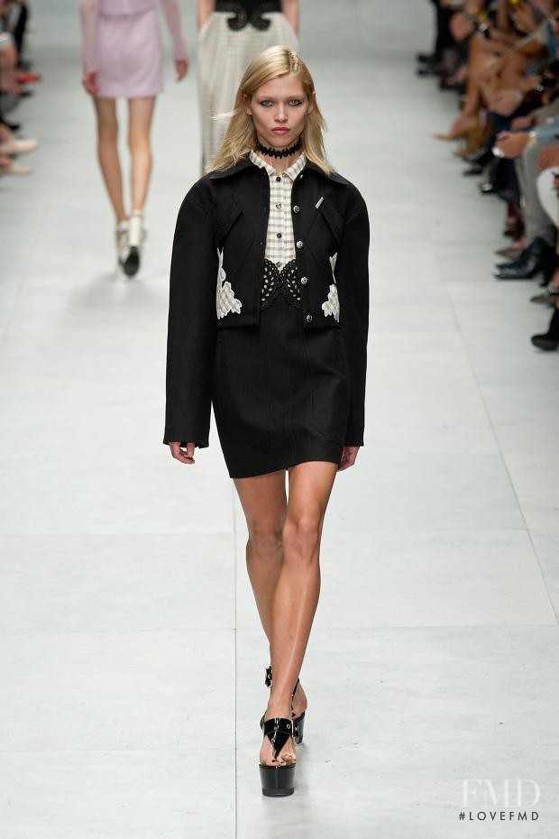 Hana Jirickova featured in  the Carven fashion show for Spring/Summer 2014