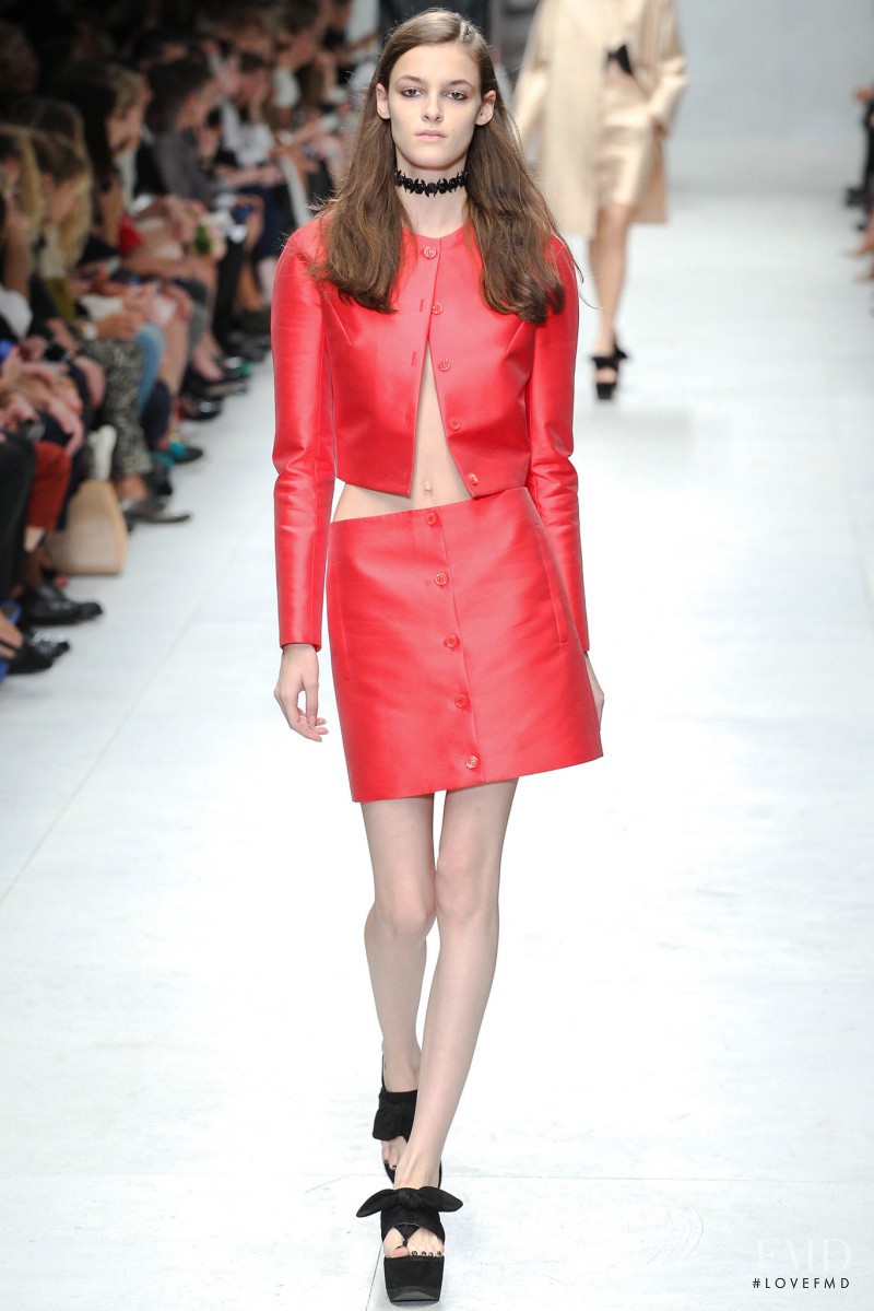 Kremi Otashliyska featured in  the Carven fashion show for Spring/Summer 2014