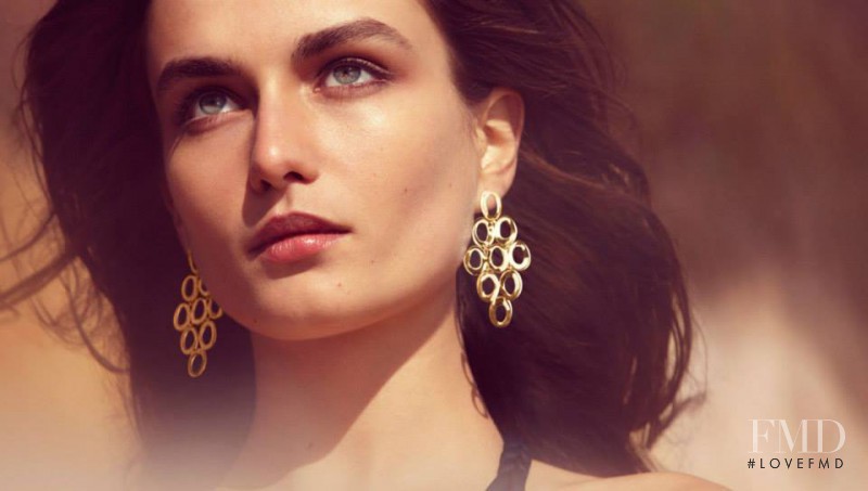 Andreea Diaconu featured in  the Ippolita advertisement for Autumn/Winter 2014