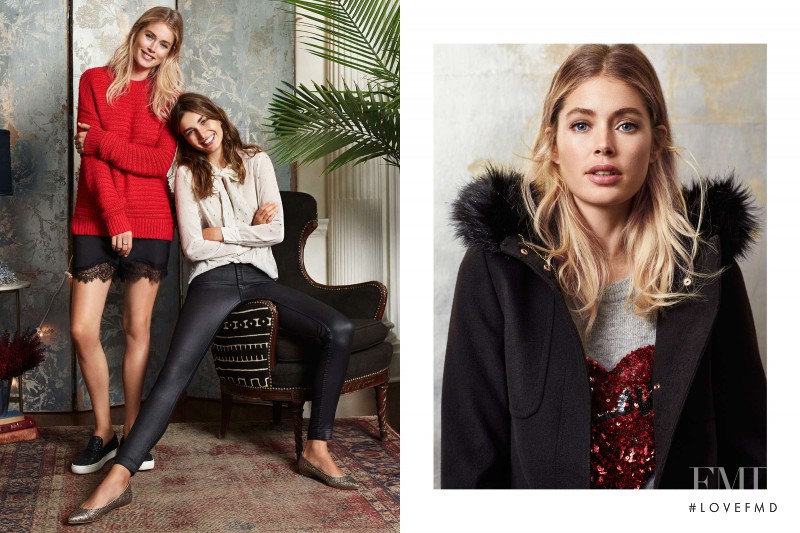 Andreea Diaconu featured in  the H&M advertisement for Holiday 2015