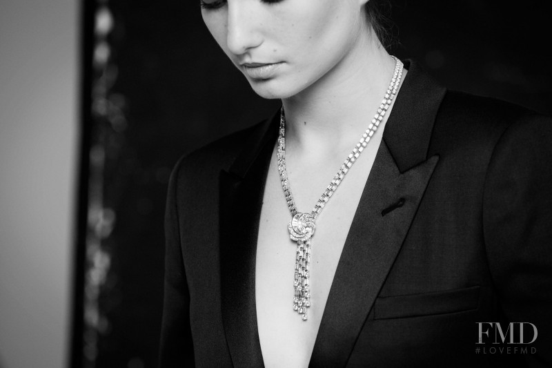 Andreea Diaconu featured in  the De Beers Aria Collection  advertisement for Autumn/Winter 2014