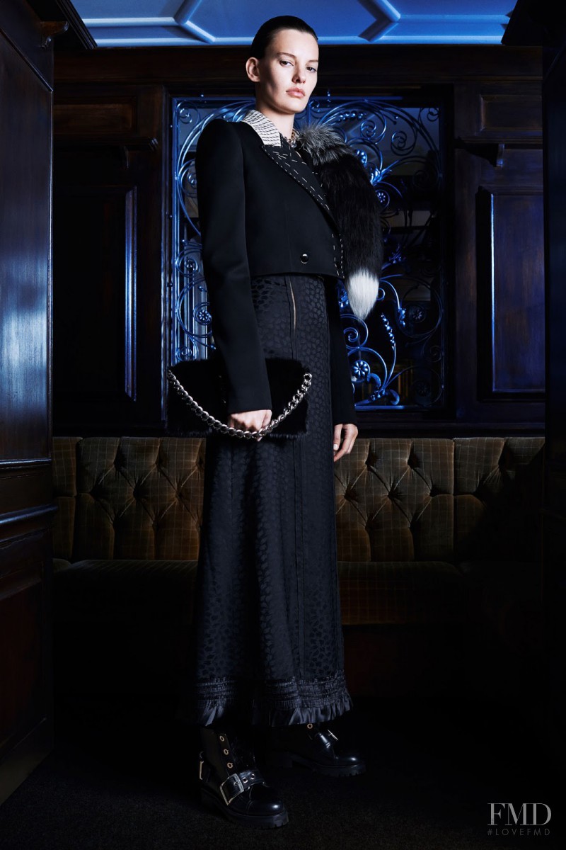 Amanda Murphy featured in  the Alexander McQueen fashion show for Pre-Fall 2014