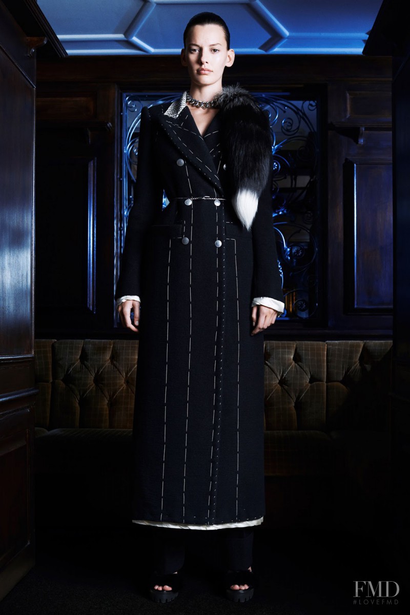 Amanda Murphy featured in  the Alexander McQueen fashion show for Pre-Fall 2014