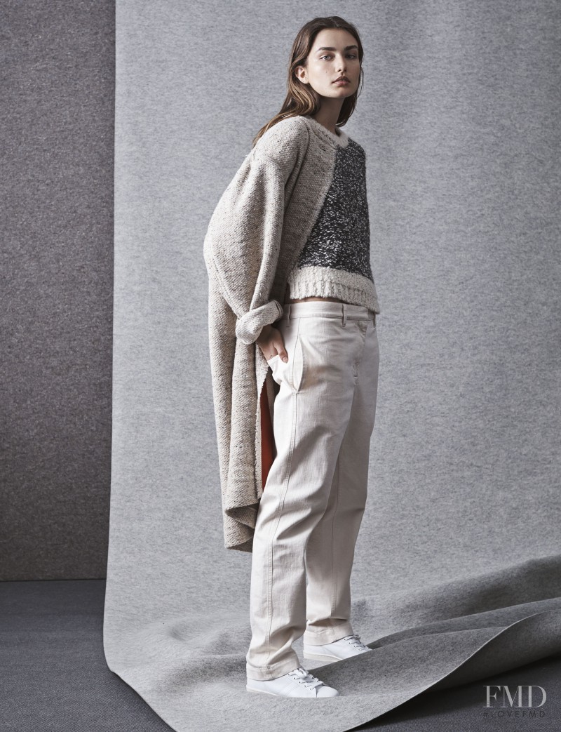 Andreea Diaconu featured in  the Isabel Marant lookbook for Pre-Fall 2014