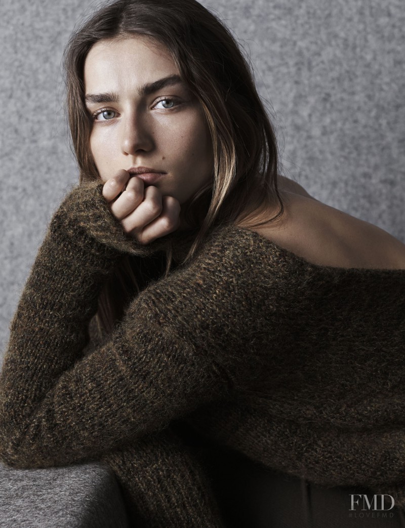 Andreea Diaconu featured in  the Isabel Marant lookbook for Pre-Fall 2014