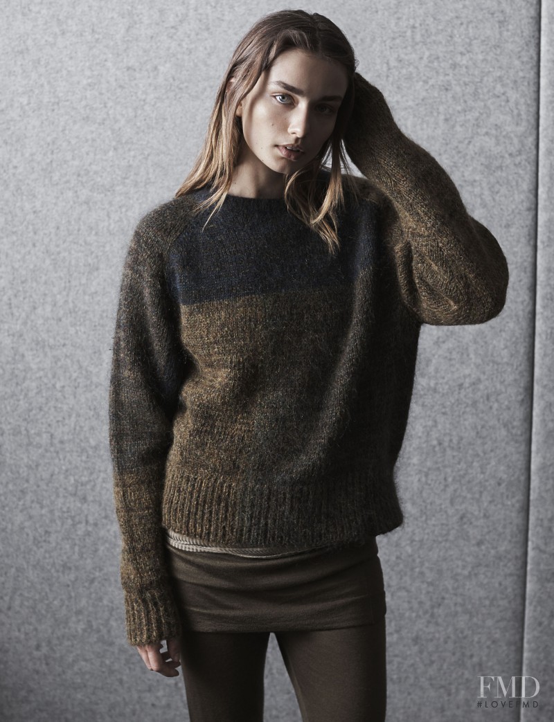 Andreea Diaconu featured in  the Isabel Marant lookbook for Pre-Fall 2014