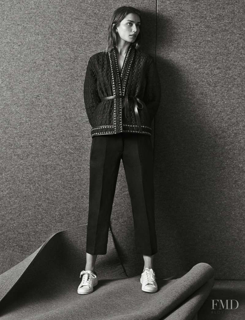 Andreea Diaconu featured in  the Isabel Marant lookbook for Pre-Fall 2014