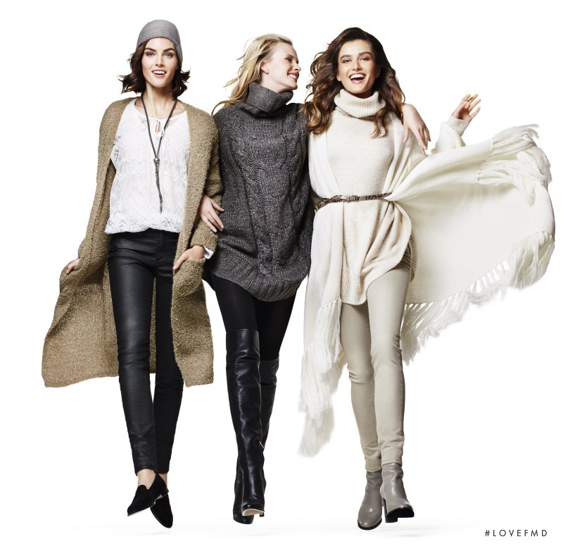 Andreea Diaconu featured in  the Lindex lookbook for Fall 2014