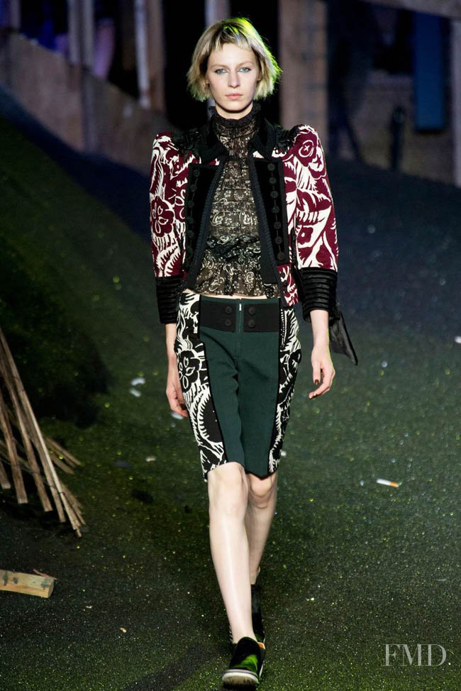 Julia Nobis featured in  the Marc Jacobs fashion show for Spring/Summer 2014