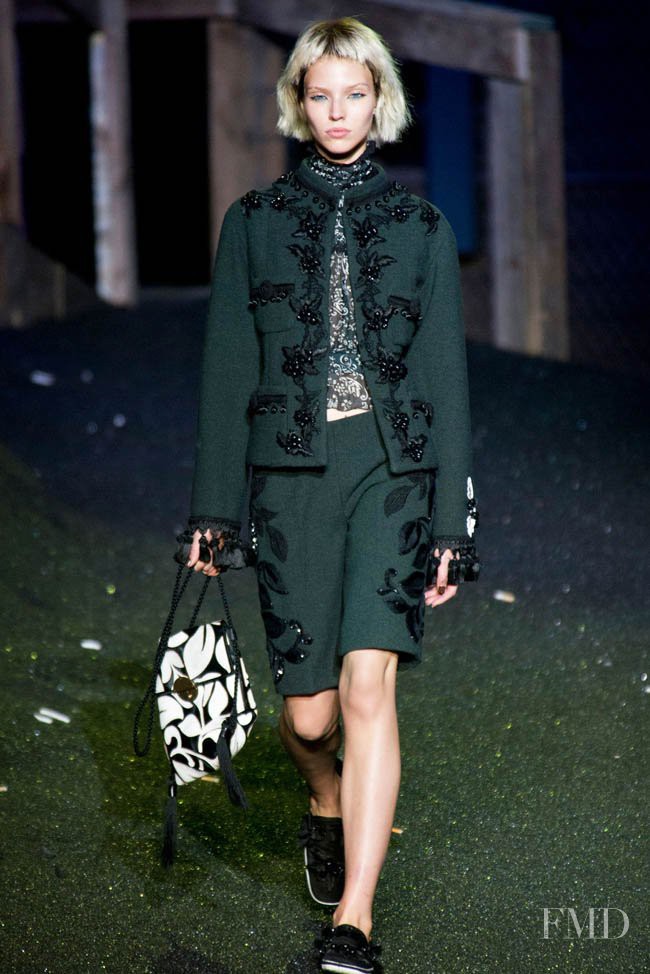 Sasha Luss featured in  the Marc Jacobs fashion show for Spring/Summer 2014