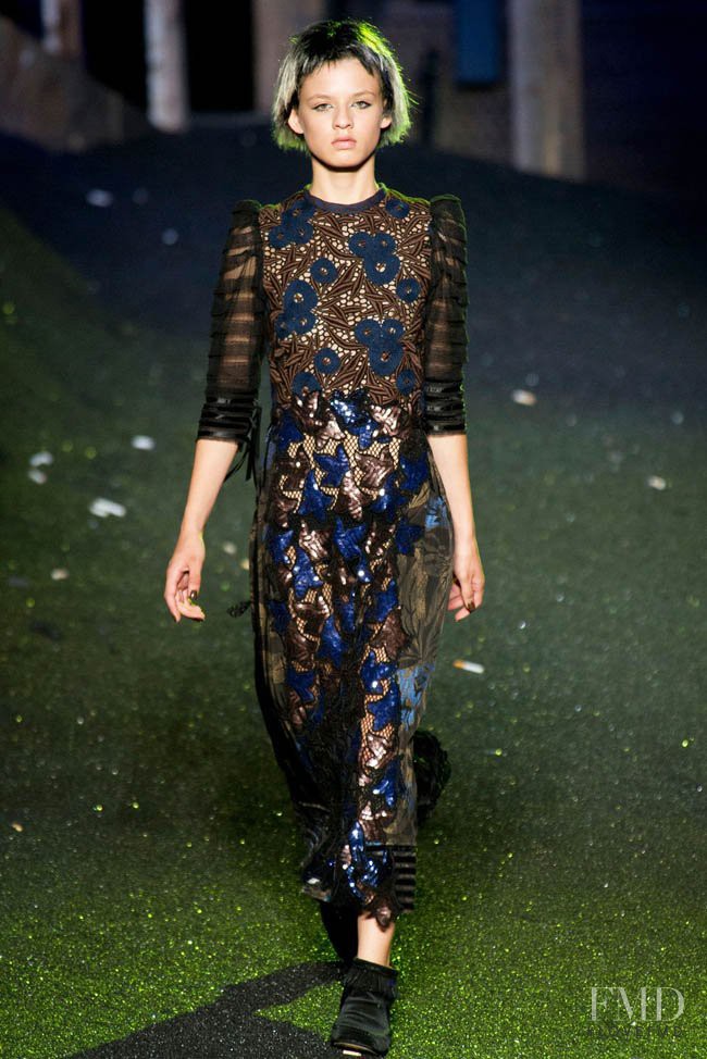 Liza Schwab featured in  the Marc Jacobs fashion show for Spring/Summer 2014