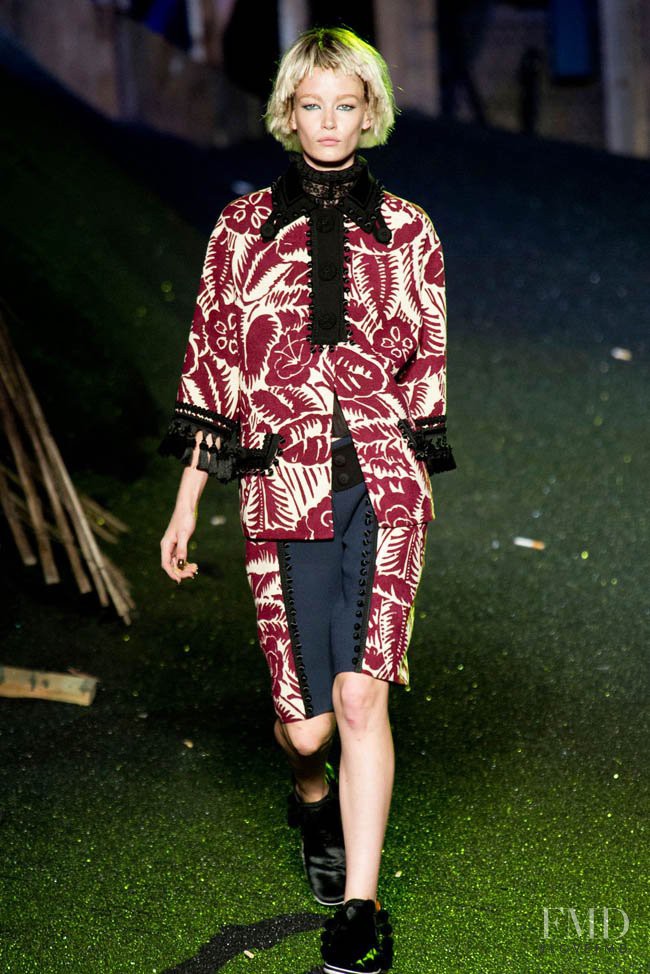 Hollie May Saker featured in  the Marc Jacobs fashion show for Spring/Summer 2014