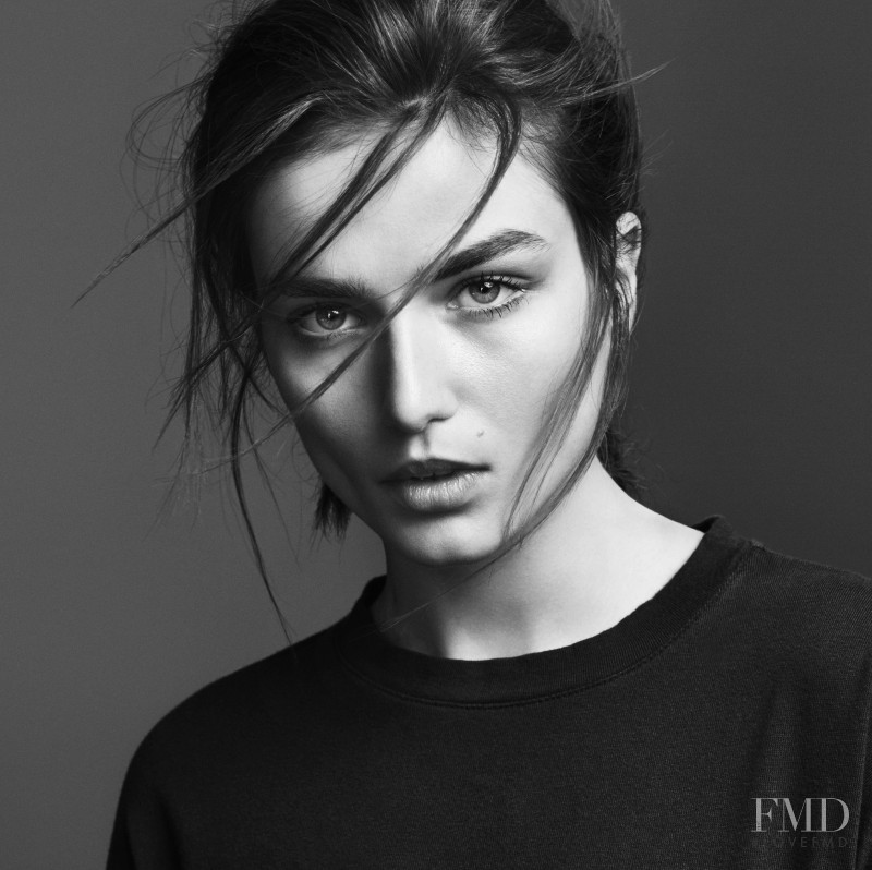 Andreea Diaconu featured in  the Frame Denim advertisement for Autumn/Winter 2014