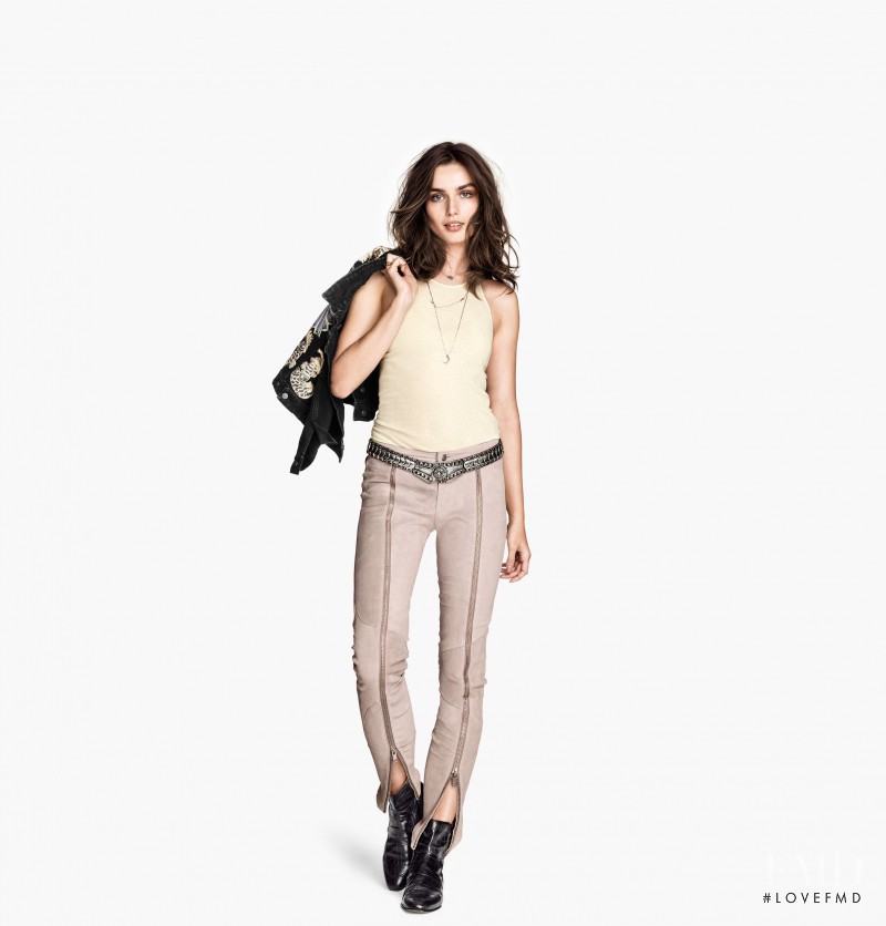 Andreea Diaconu featured in  the H&M catalogue for Spring/Summer 2014