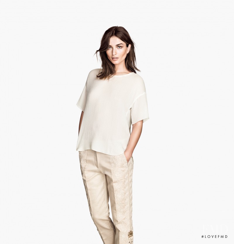 Andreea Diaconu featured in  the H&M catalogue for Spring/Summer 2014