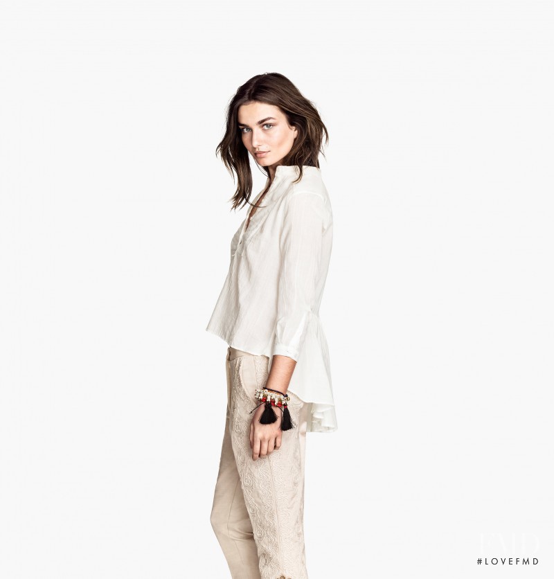 Andreea Diaconu featured in  the H&M catalogue for Spring/Summer 2014