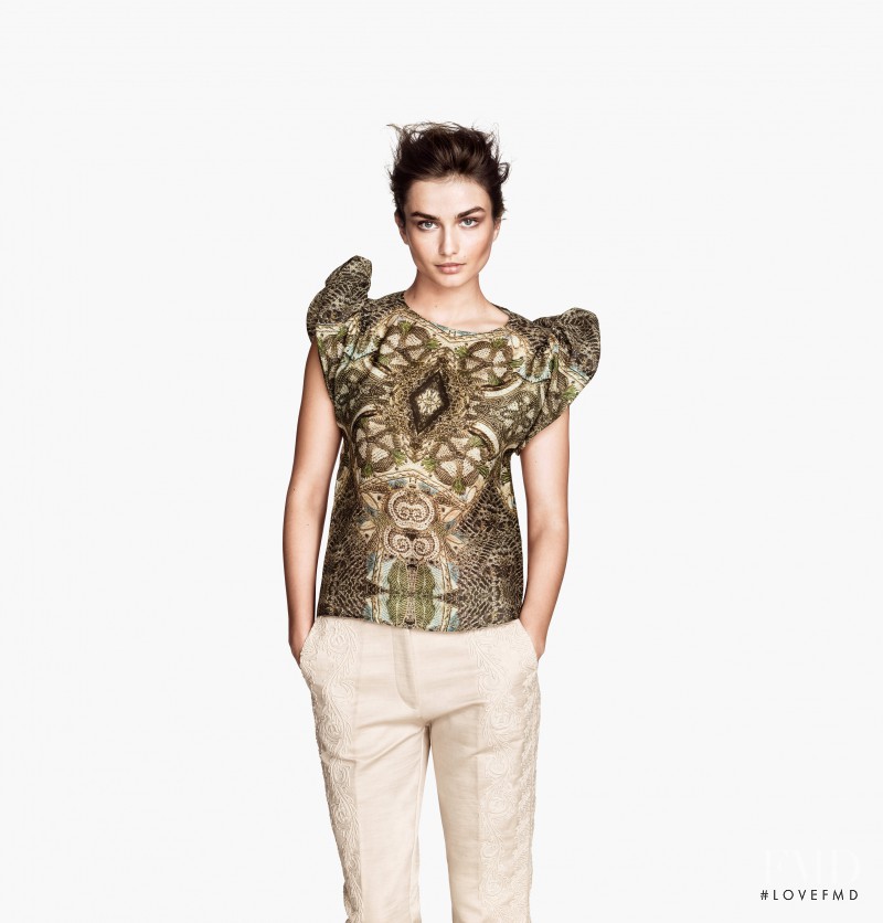 Andreea Diaconu featured in  the H&M catalogue for Spring/Summer 2014