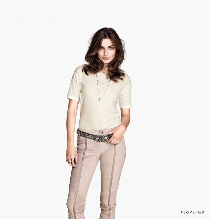 Andreea Diaconu featured in  the H&M catalogue for Spring/Summer 2014