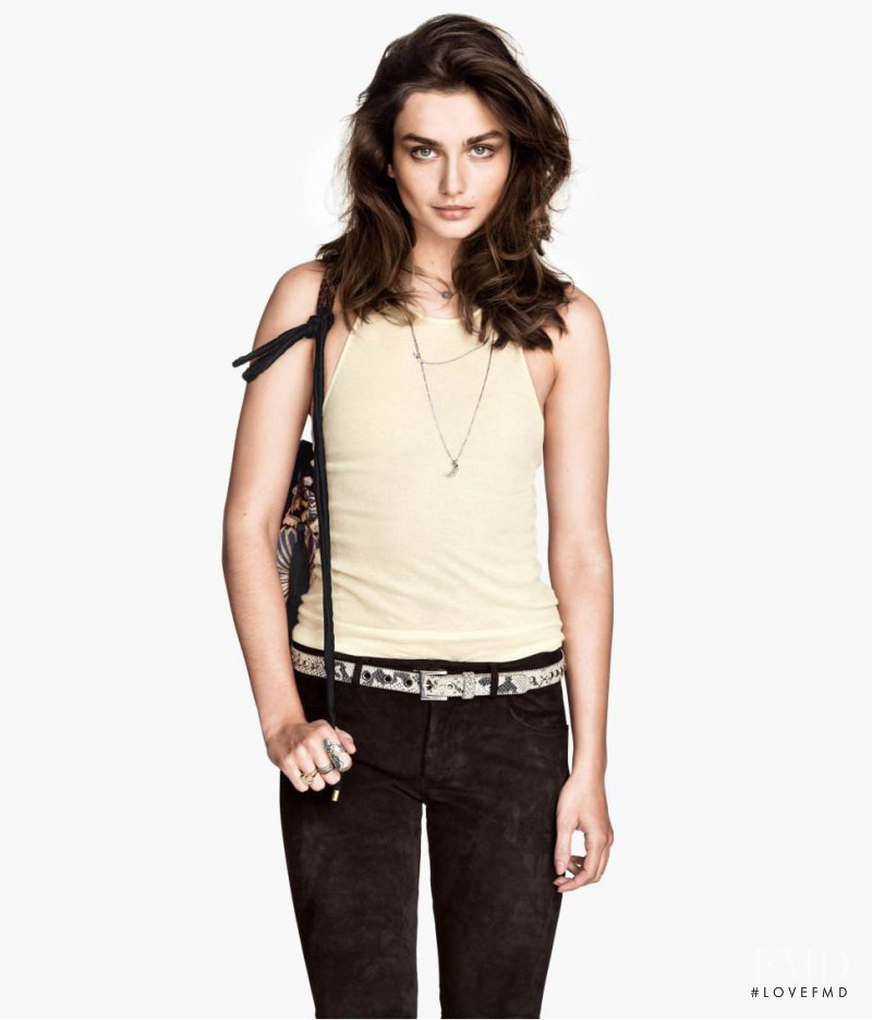 Andreea Diaconu featured in  the H&M catalogue for Spring/Summer 2014