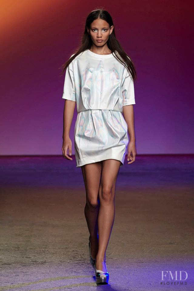 Veridiana Ferreira featured in  the iCB fashion show for Spring/Summer 2014