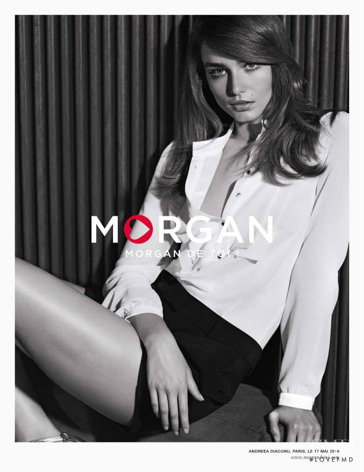 Andreea Diaconu featured in  the Morgan advertisement for Autumn/Winter 2014