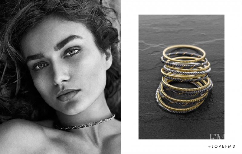 Andreea Diaconu featured in  the David Yurman lookbook for Spring/Summer 2014