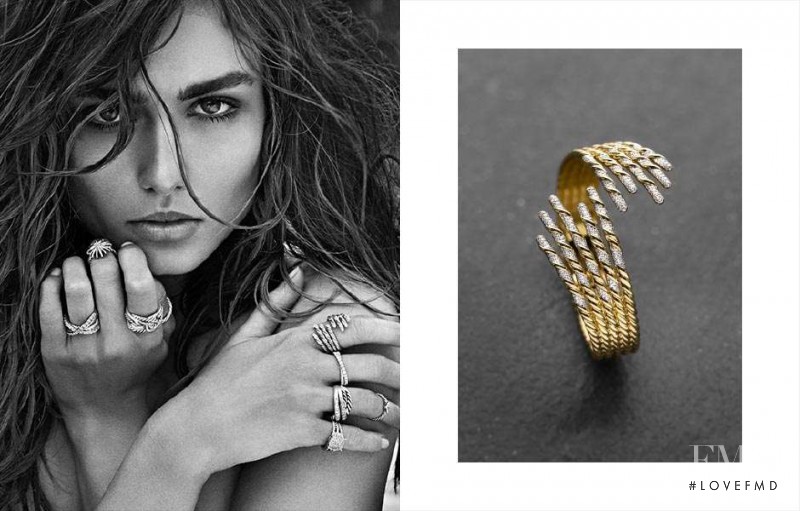 Andreea Diaconu featured in  the David Yurman lookbook for Spring/Summer 2014