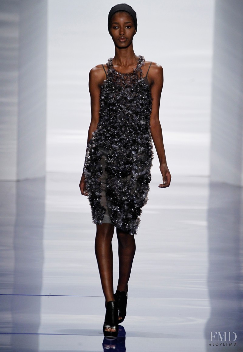 Senait Gidey featured in  the Vera Wang fashion show for Spring/Summer 2014