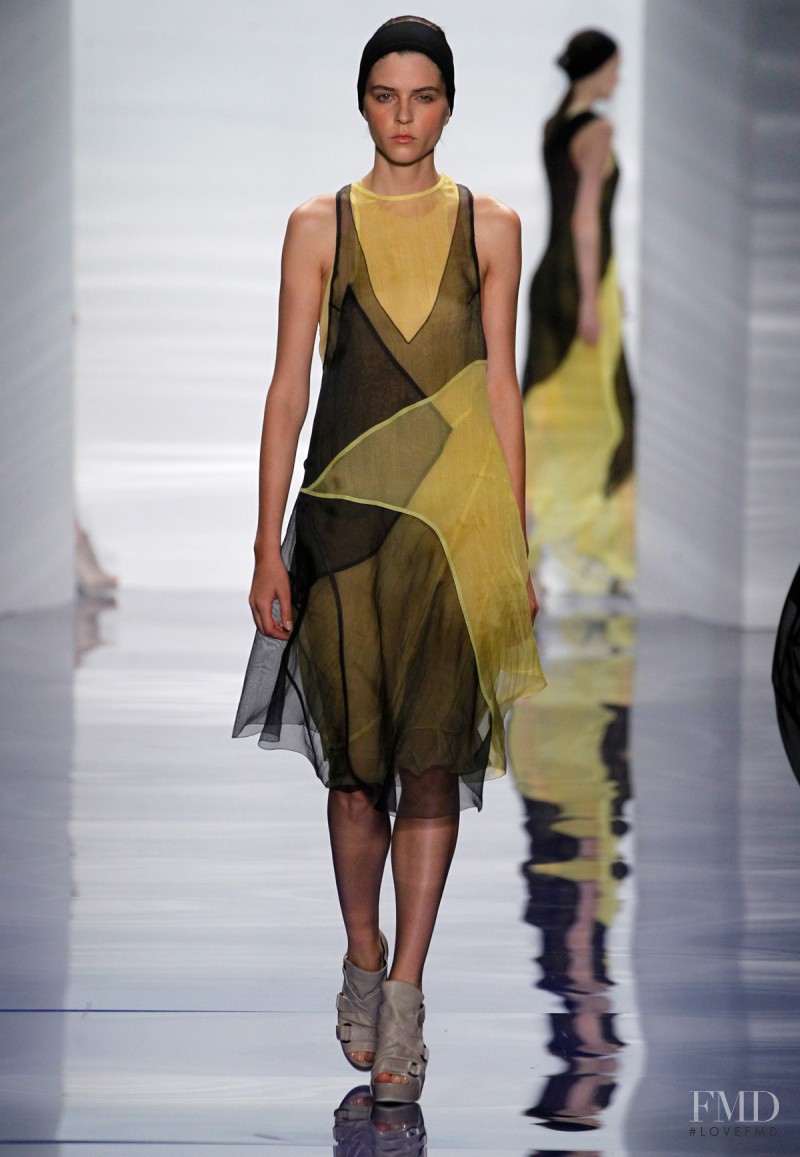 Kel Markey featured in  the Vera Wang fashion show for Spring/Summer 2014