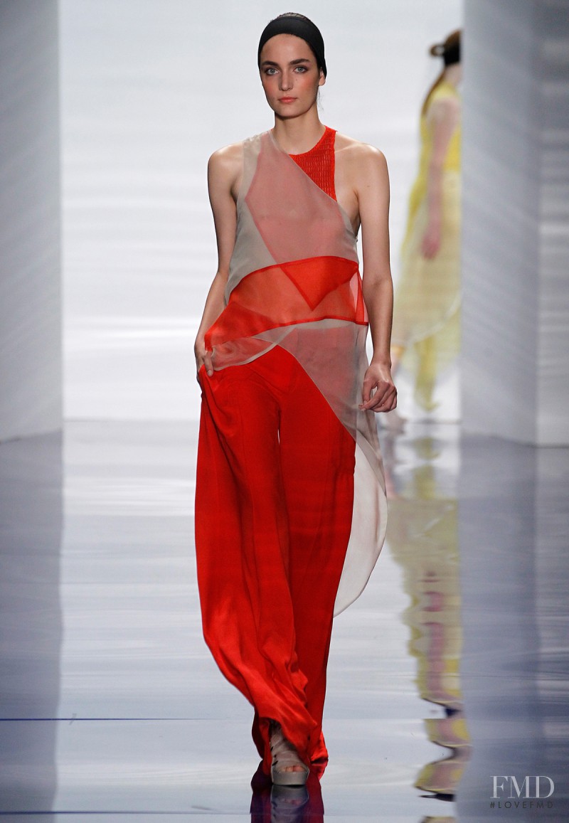 Zuzanna Bijoch featured in  the Vera Wang fashion show for Spring/Summer 2014