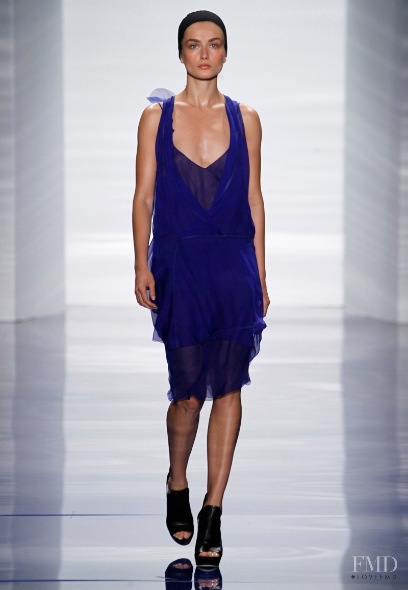 Andreea Diaconu featured in  the Vera Wang fashion show for Spring/Summer 2014