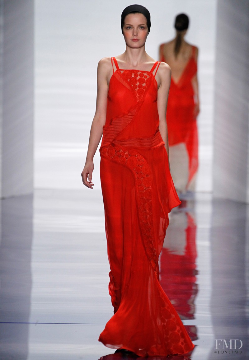 Zlata Mangafic featured in  the Vera Wang fashion show for Spring/Summer 2014