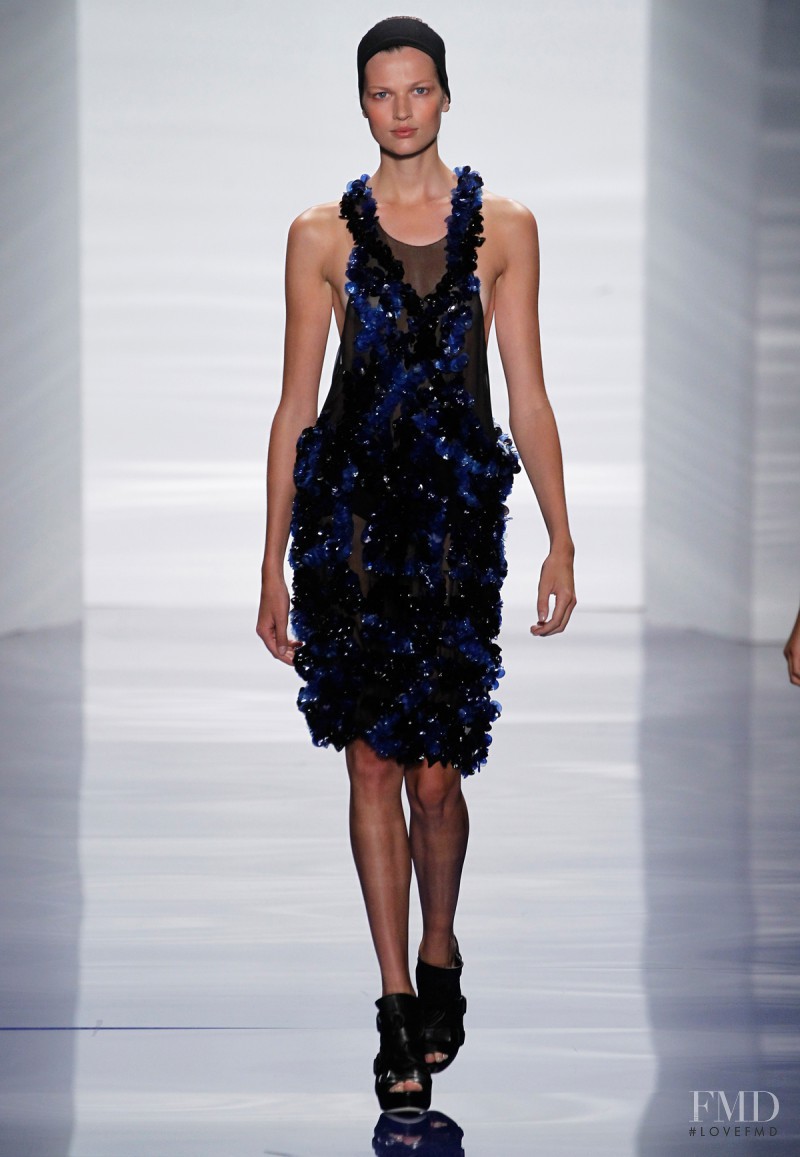 Bette Franke featured in  the Vera Wang fashion show for Spring/Summer 2014