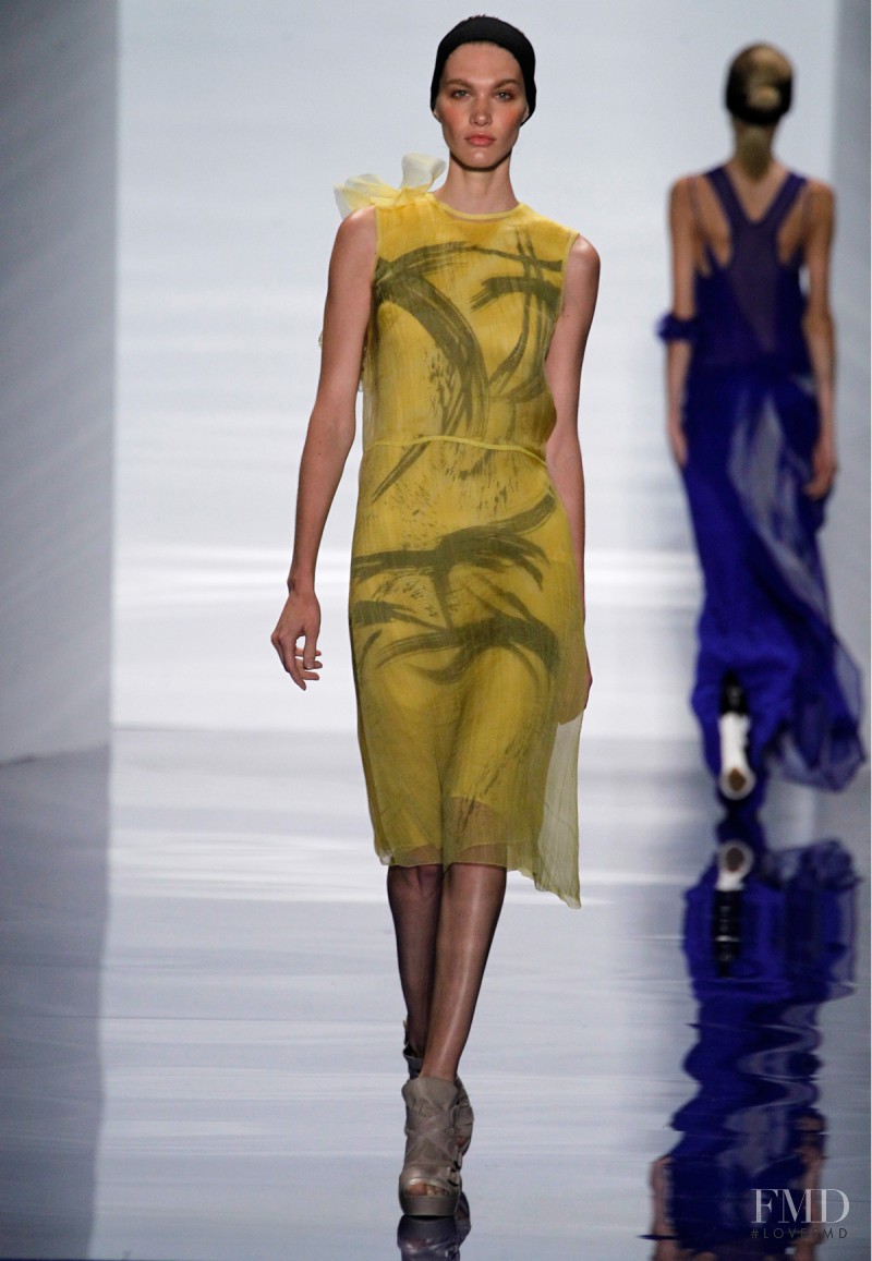 Irina Nikolaeva featured in  the Vera Wang fashion show for Spring/Summer 2014