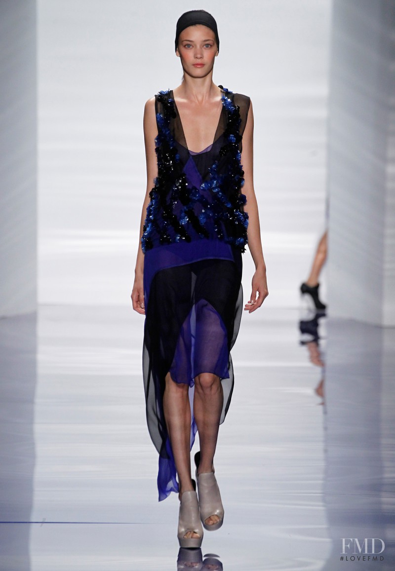 Diana Moldovan featured in  the Vera Wang fashion show for Spring/Summer 2014