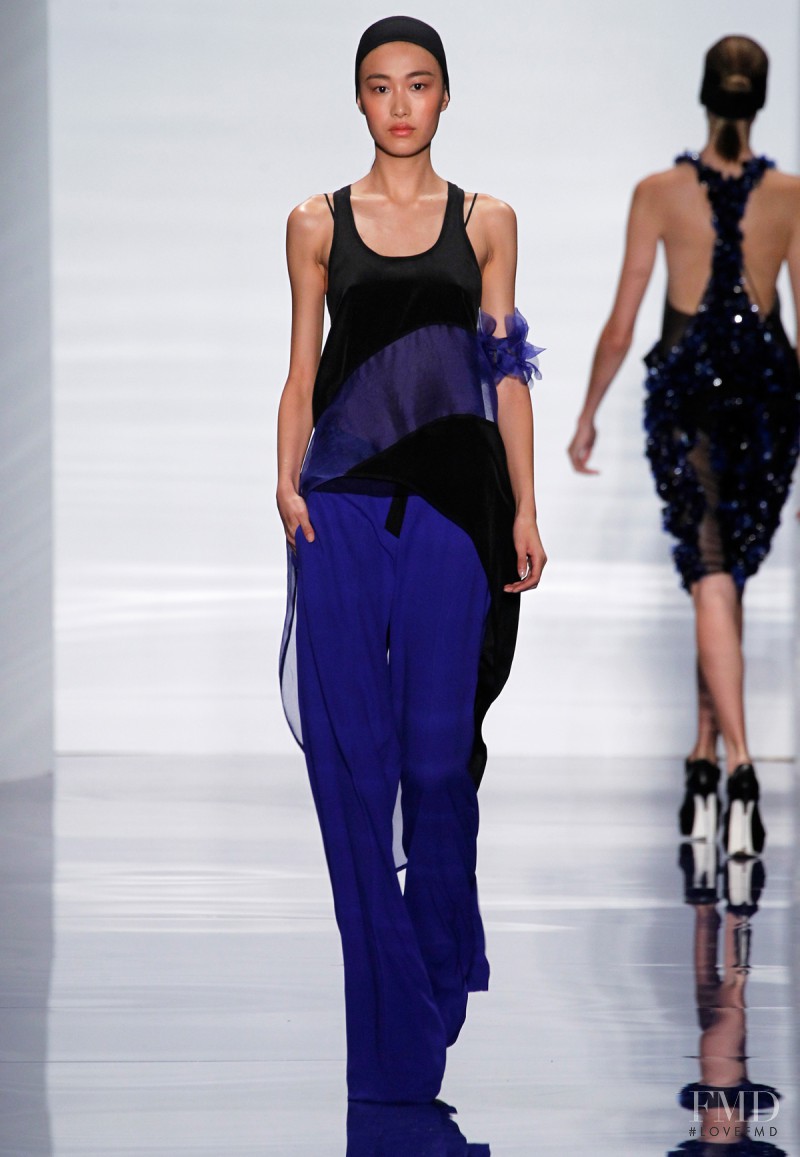 Shu Pei featured in  the Vera Wang fashion show for Spring/Summer 2014