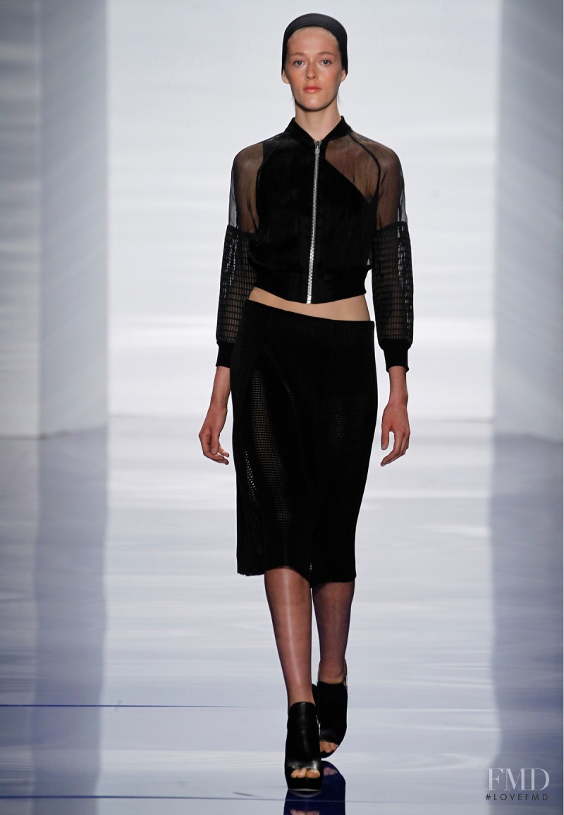 Logan Patterson featured in  the Vera Wang fashion show for Spring/Summer 2014