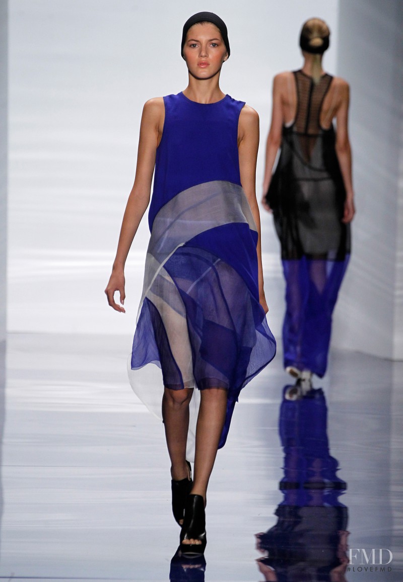Valery Kaufman featured in  the Vera Wang fashion show for Spring/Summer 2014
