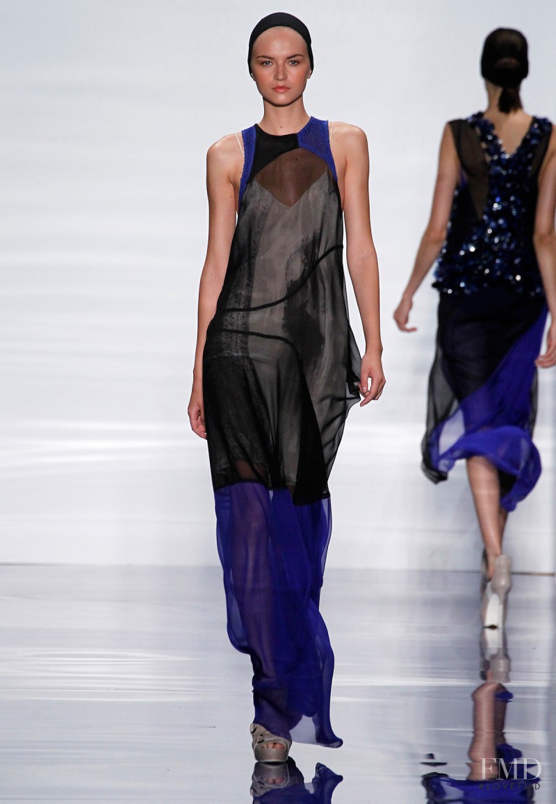 Anabela Belikova featured in  the Vera Wang fashion show for Spring/Summer 2014