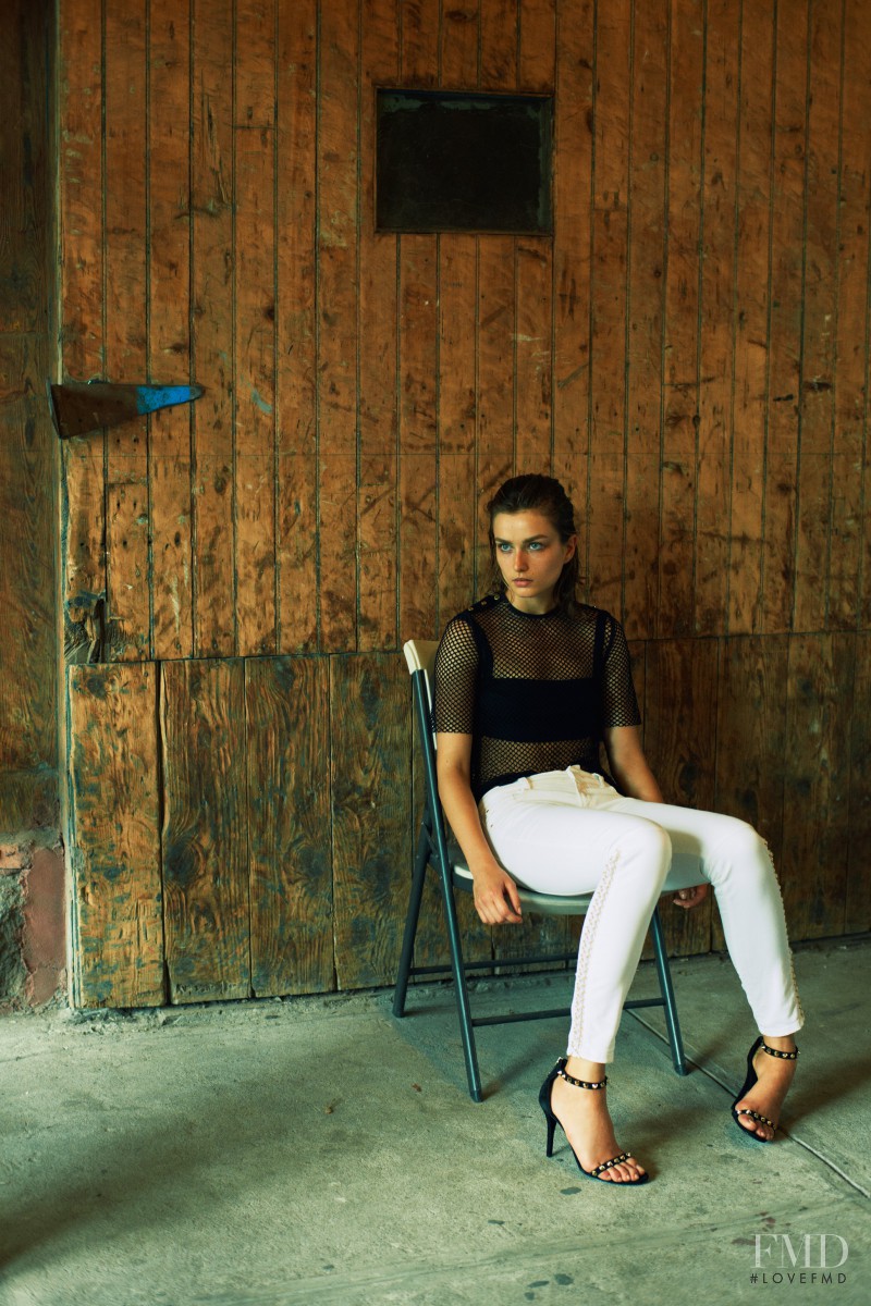 Andreea Diaconu featured in  the Pierre Balmain advertisement for Spring/Summer 2014