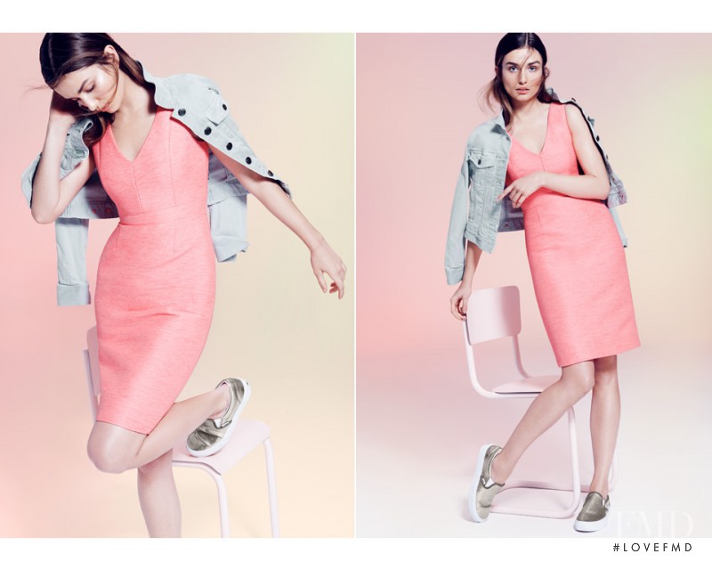 Andreea Diaconu featured in  the J.Crew lookbook for Summer 2014