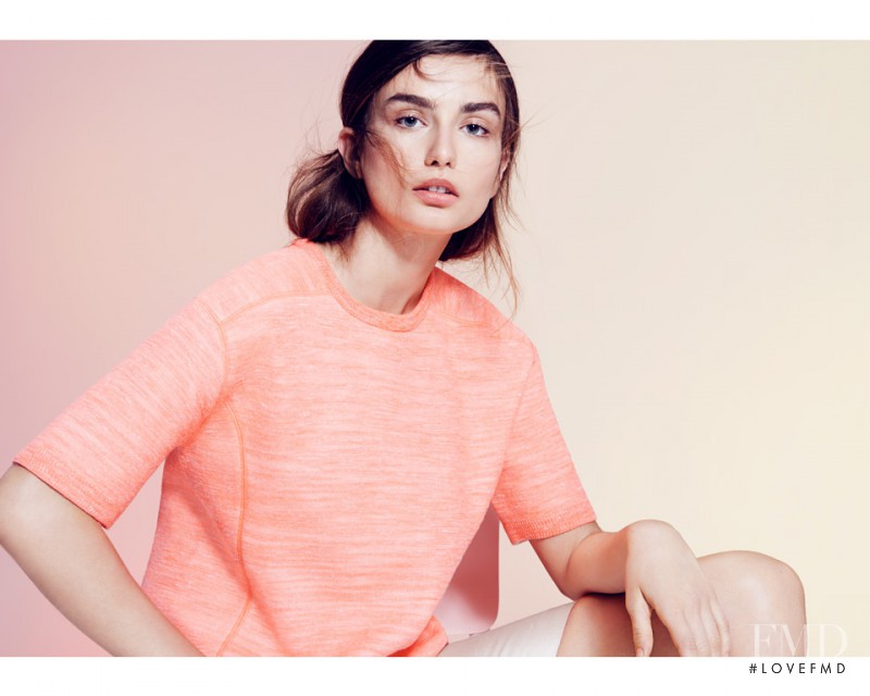 Andreea Diaconu featured in  the J.Crew lookbook for Summer 2014