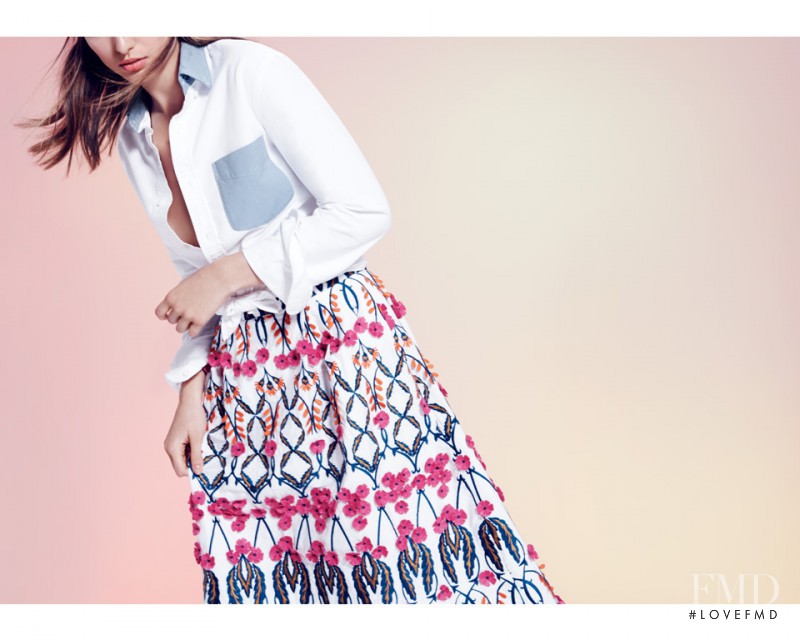 Andreea Diaconu featured in  the J.Crew lookbook for Summer 2014