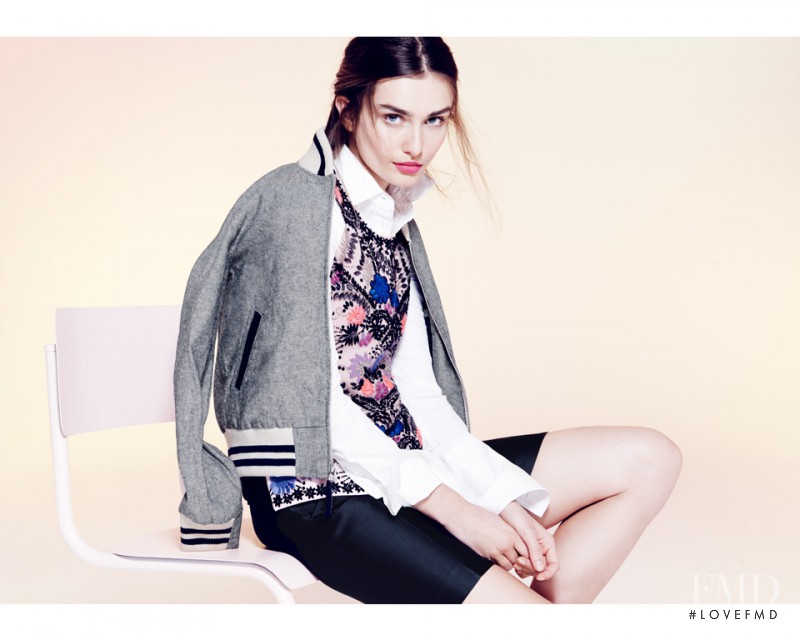 Andreea Diaconu featured in  the J.Crew lookbook for Summer 2014