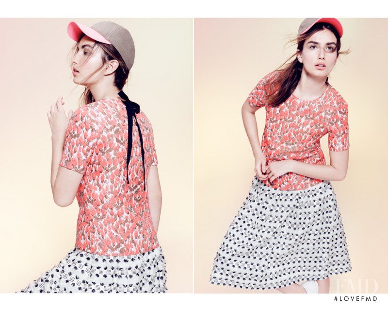 Andreea Diaconu featured in  the J.Crew lookbook for Summer 2014